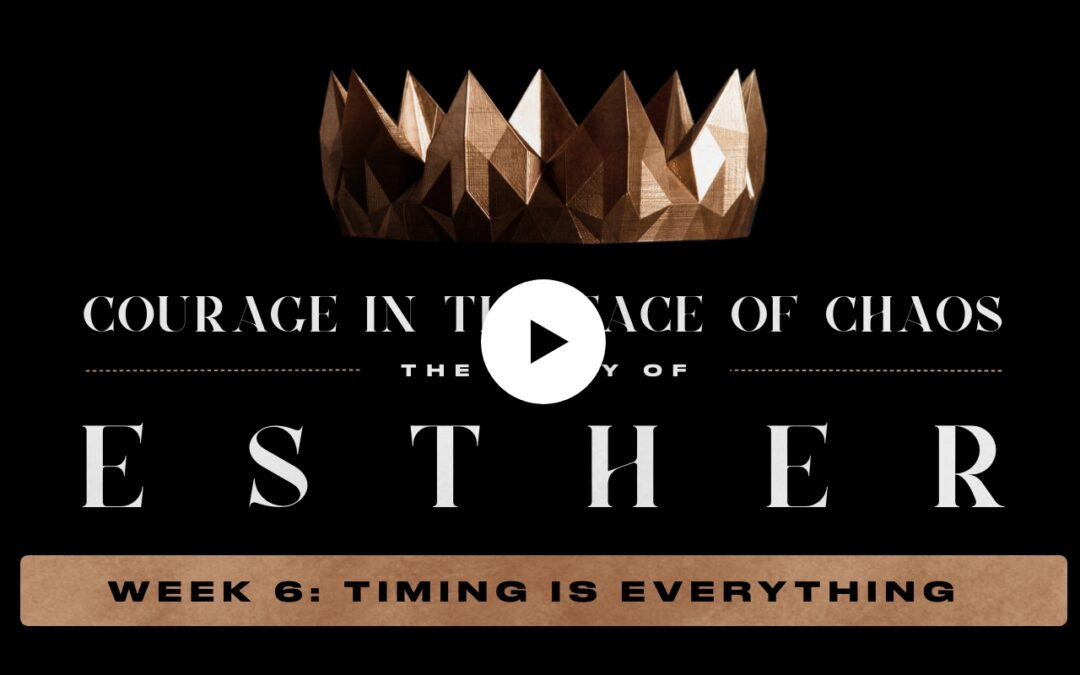 Esther | Timing is Everything